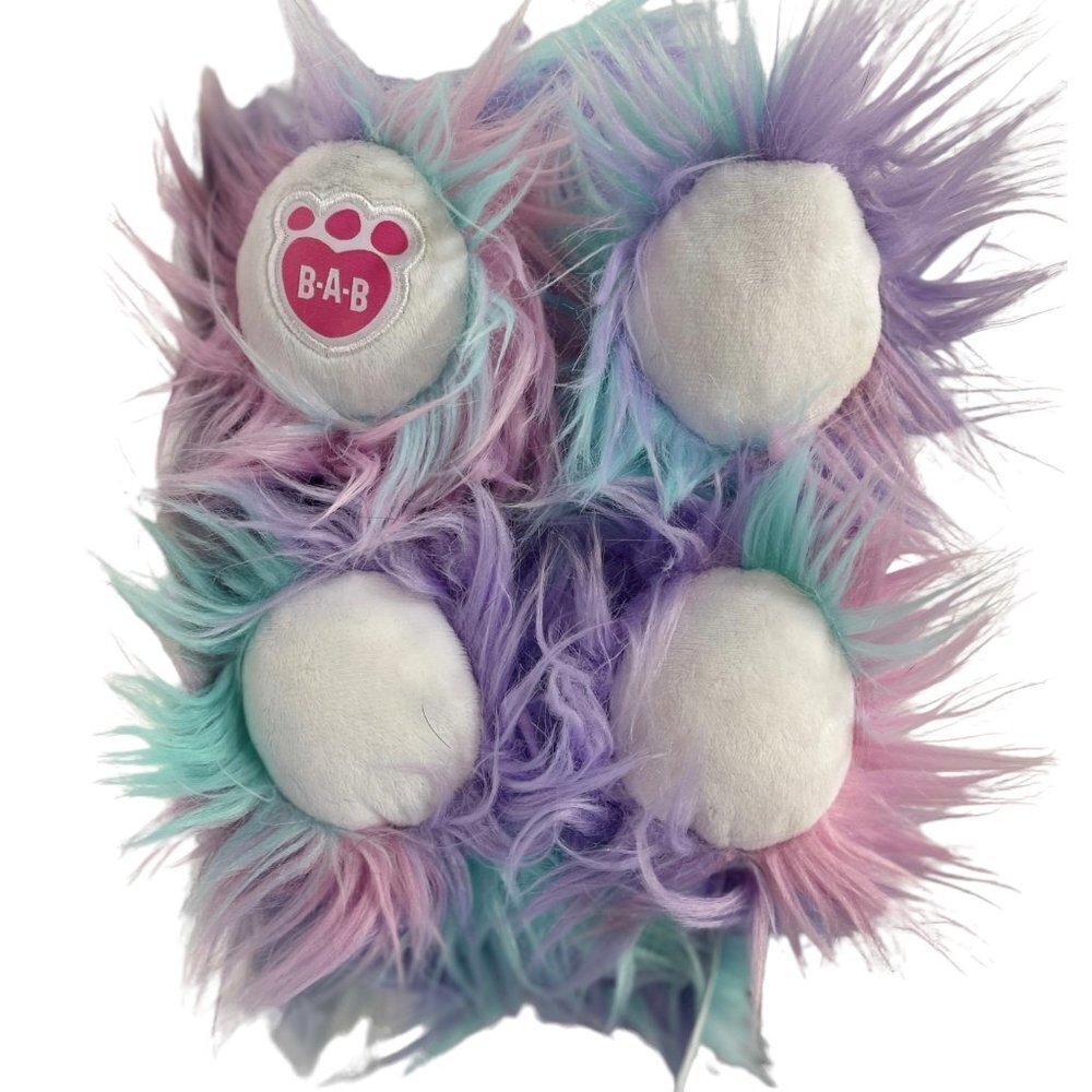 BUILD-A-BEAR Pastel Fuzzy Bunny 12" Plush Stuffed Animal Collectible Easter‎ EUC - Picture 9 of 15